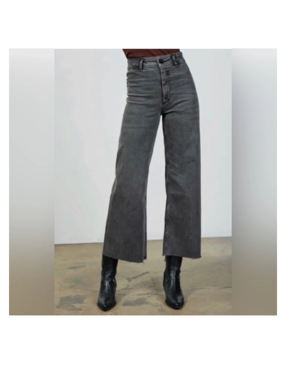 Zara The Marine Straight Jeans Raw Hem RARE SOLDOUT in stores